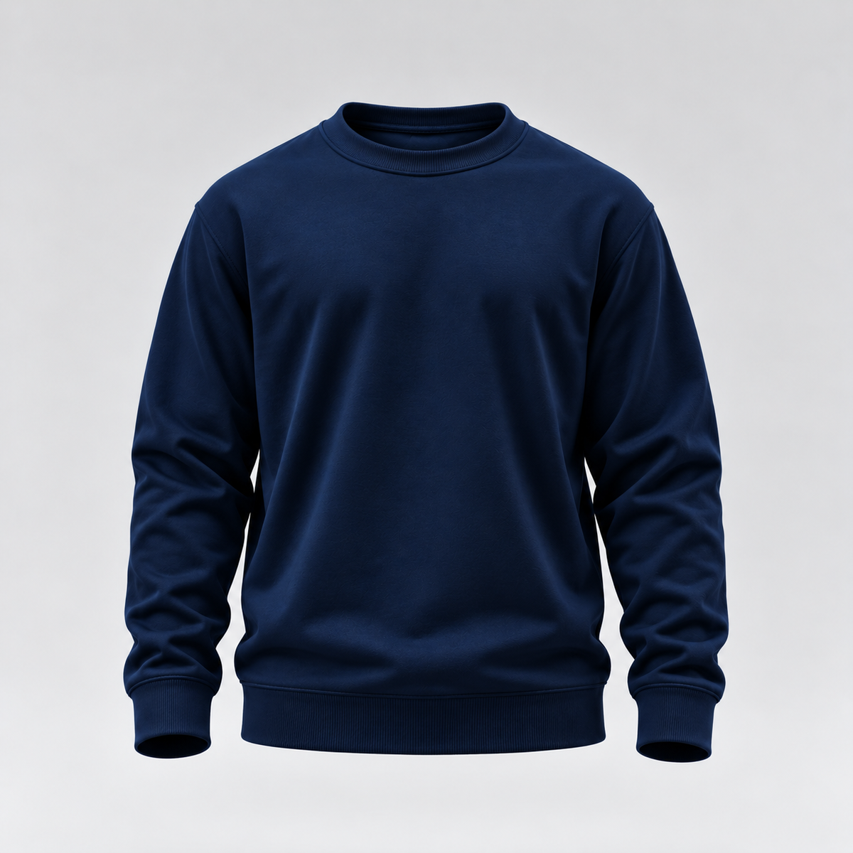 Blusa Moletom Careca Lisa Premium Slim Algodão Mácio