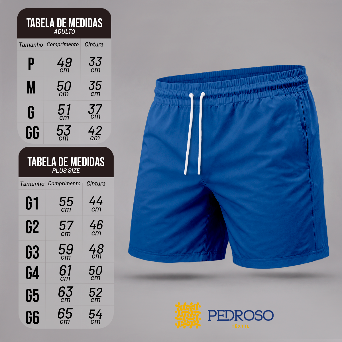 Bermuda Tactel Elastano Masculina