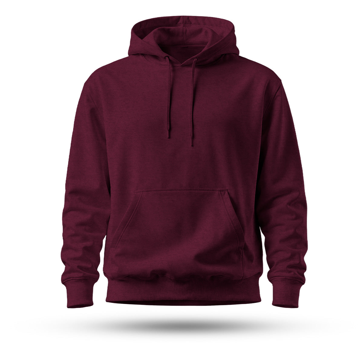 Blusa Moletom Canguru Lisa Premium Slim Algodão Mácio Unissex