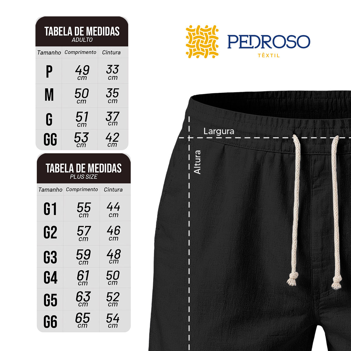 Bermuda Short Linho Masculino Básico Diversas Cores