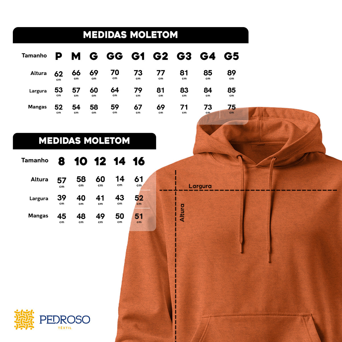 Blusa Moletom Canguru Lisa Premium Slim Algodão Mácio Unissex