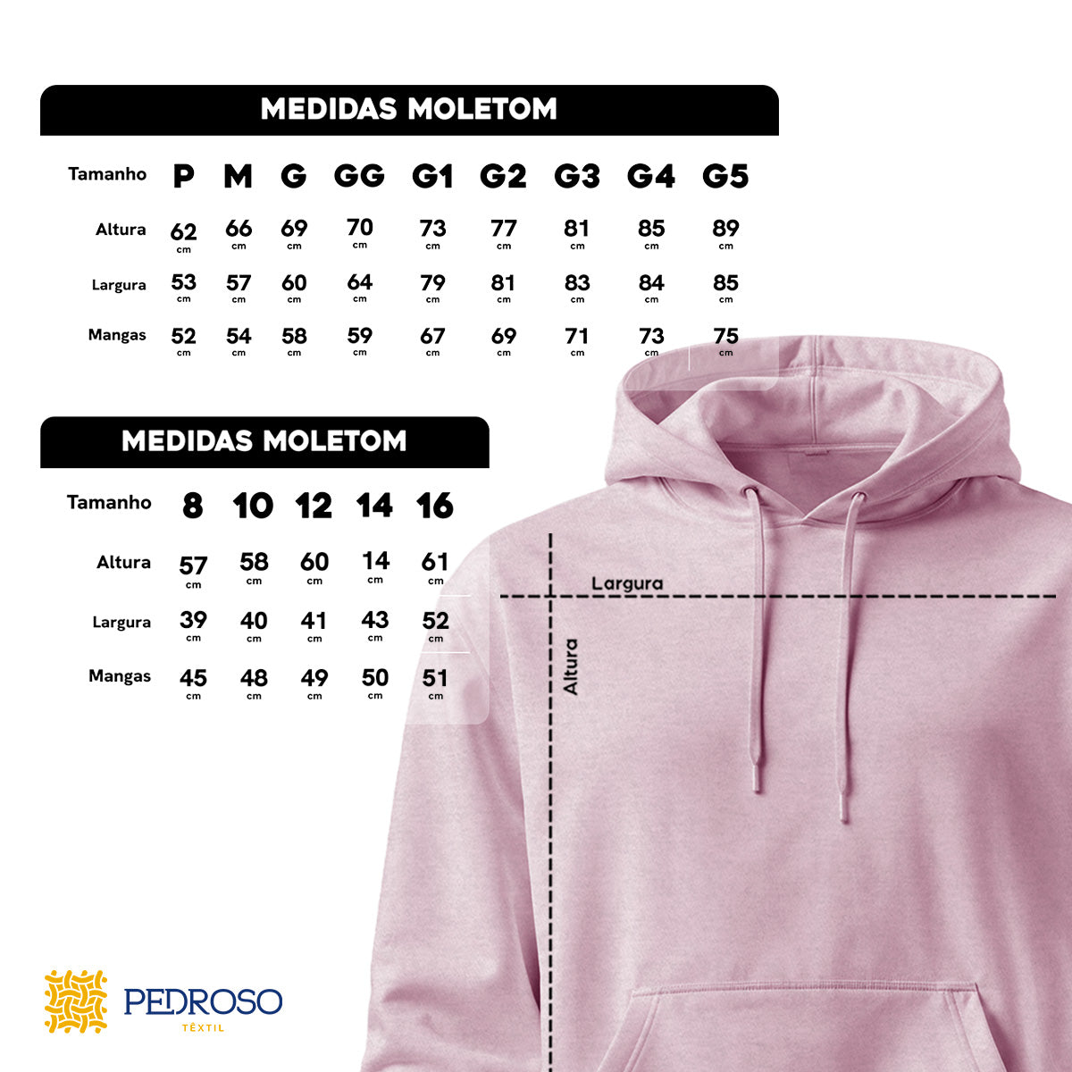 Blusa Moletom Canguru Lisa Premium Slim Algodão Mácio Unissex