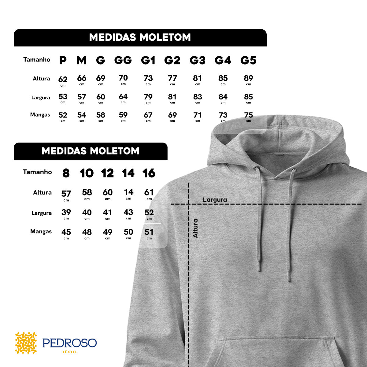 Blusa Moletom Canguru Lisa Premium Slim Algodão Mácio Unissex