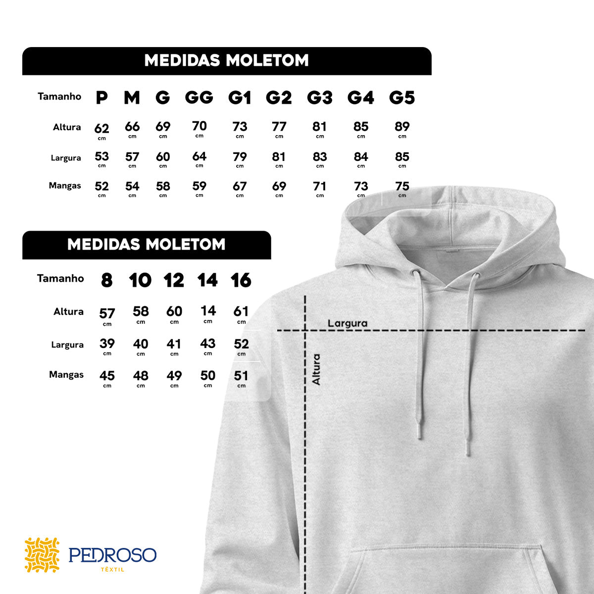 Blusa Moletom Canguru Lisa Premium Slim Algodão Mácio Unissex