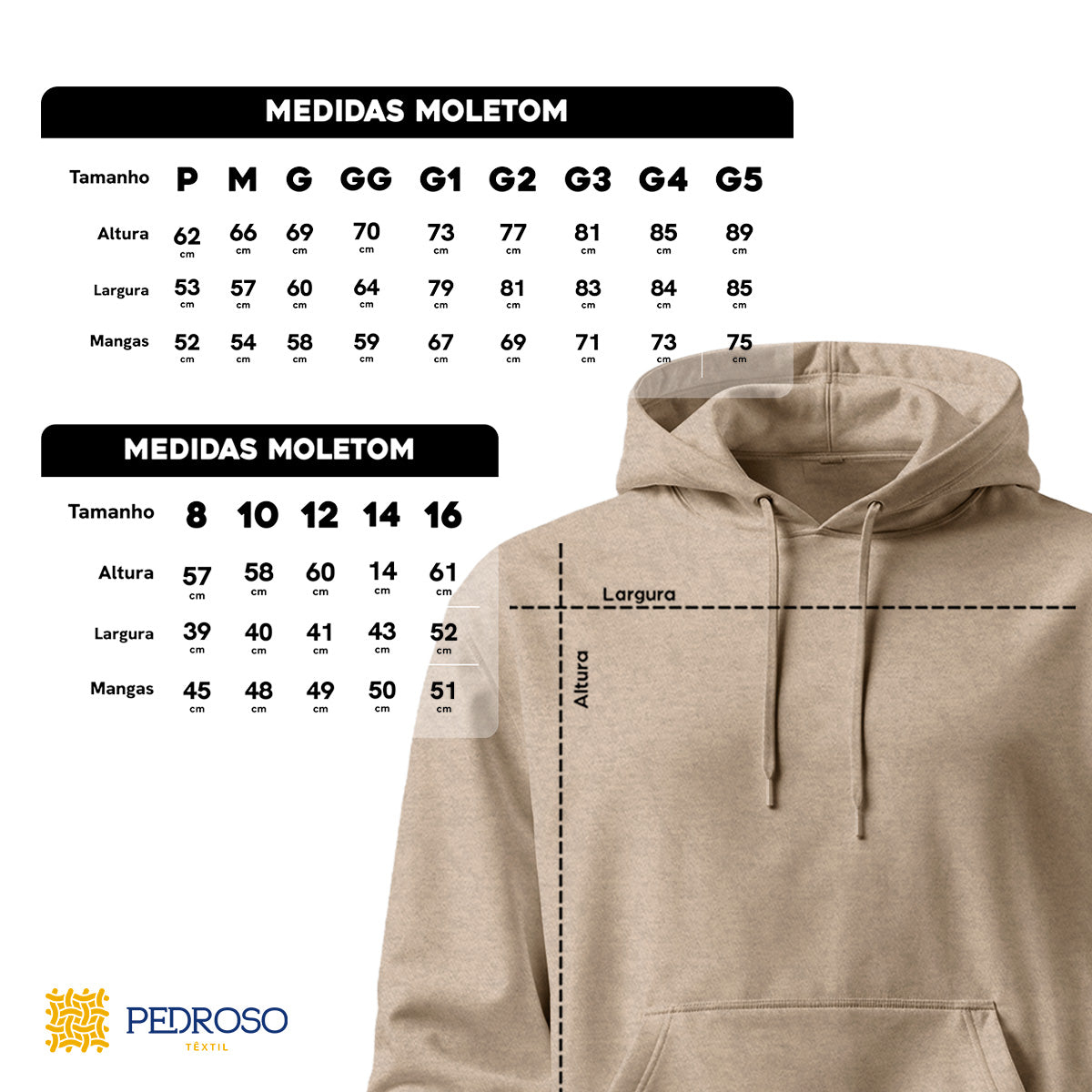 Blusa Moletom Canguru Lisa Premium Slim Algodão Mácio Unissex