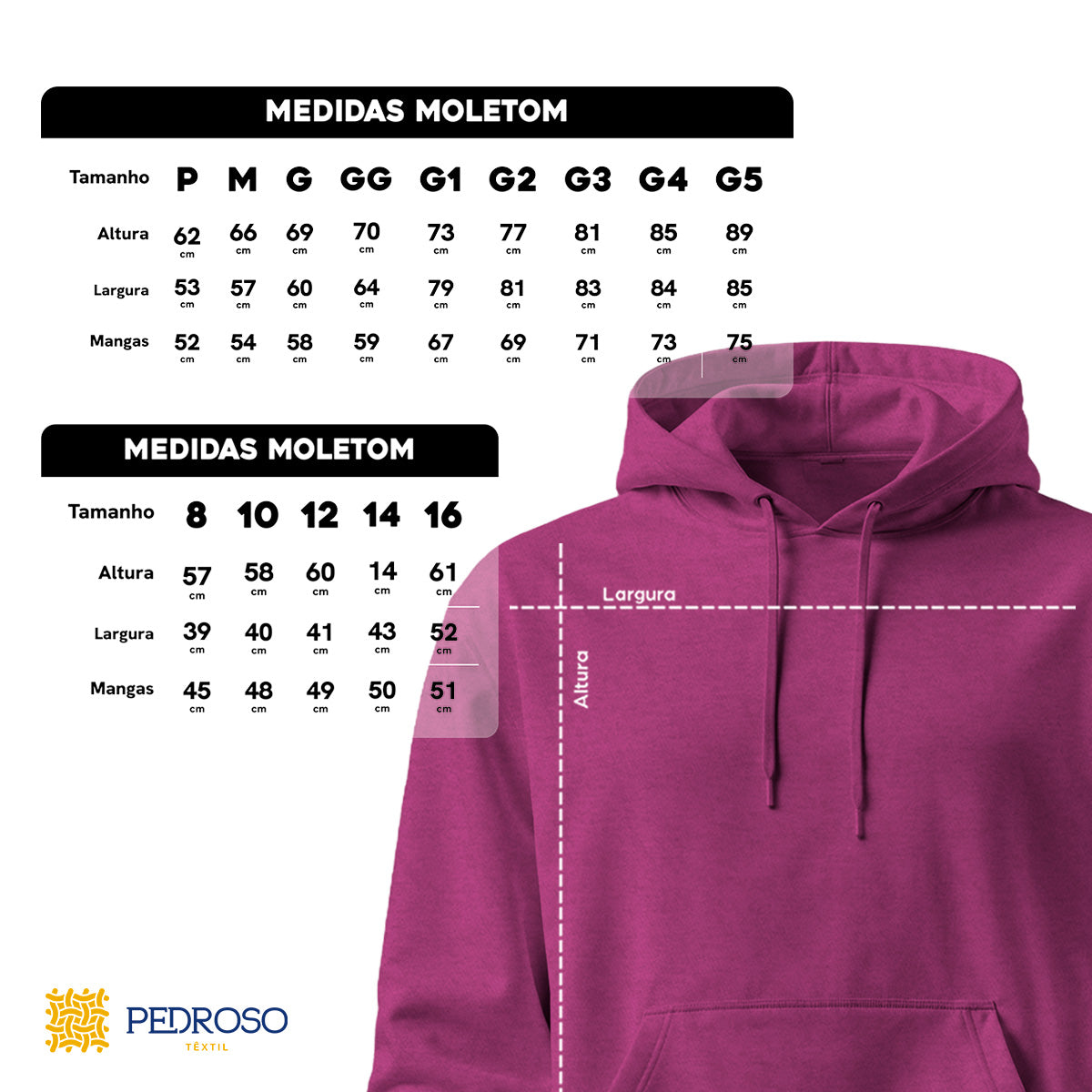 Blusa Moletom Canguru Lisa Premium Slim Algodão Mácio Unissex