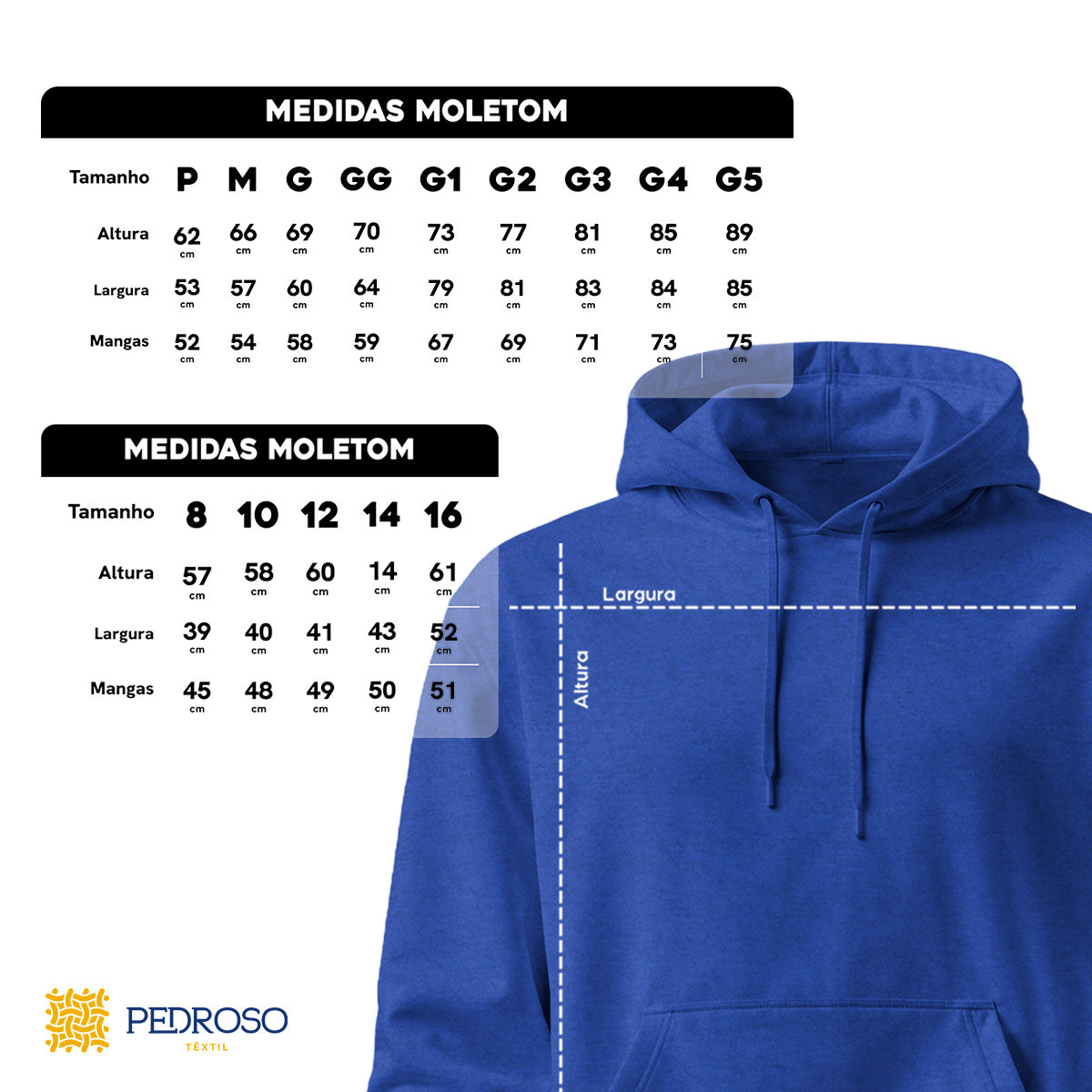 Blusa Moletom Canguru Lisa Premium Slim Algodão Mácio Unissex