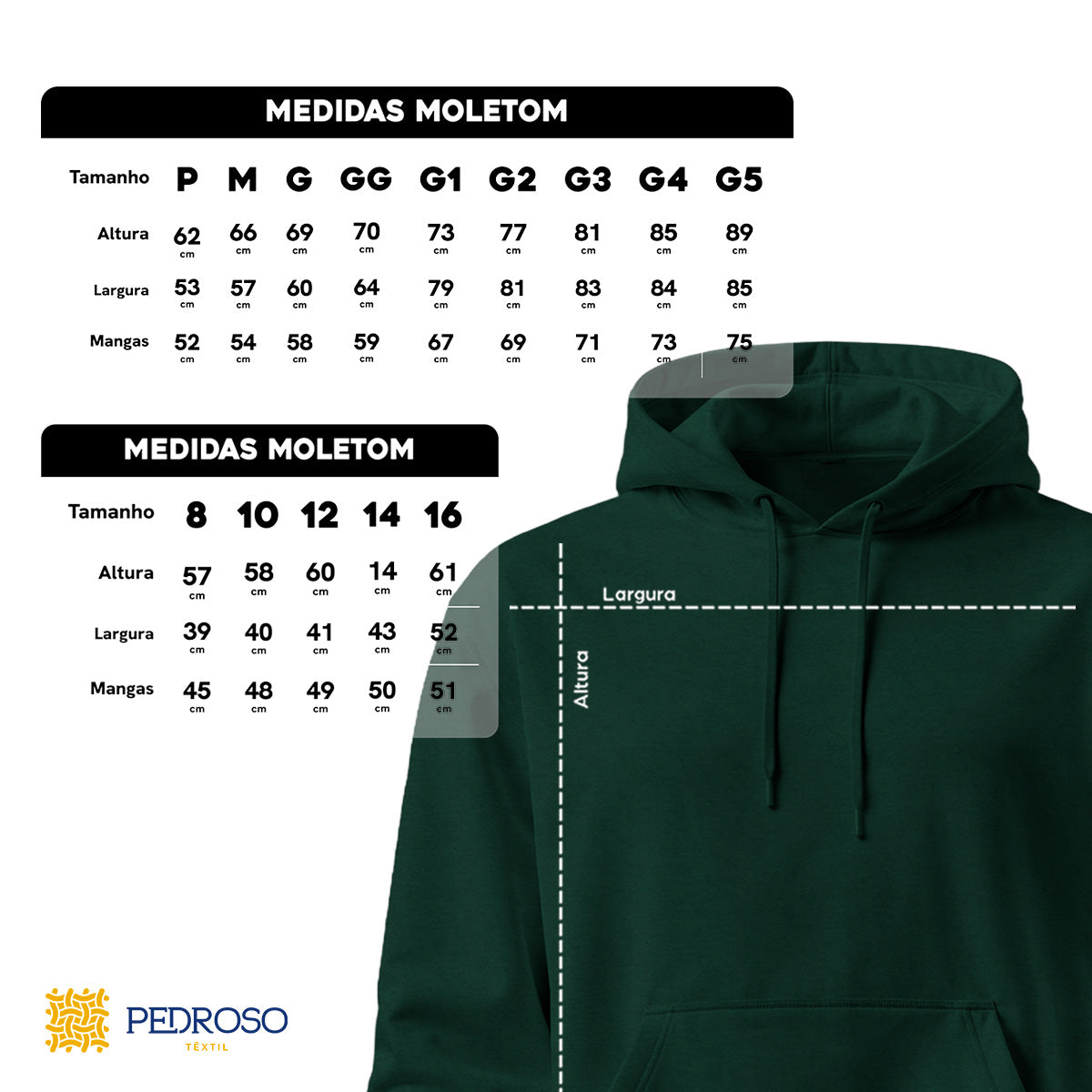 Blusa Moletom Canguru Lisa Premium Slim Algodão Mácio Unissex